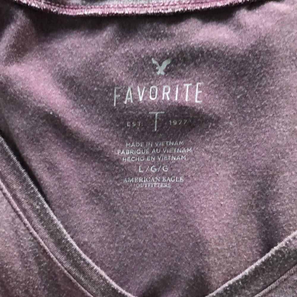 American Eagle Raspberry Tee - Picture 2 of 2